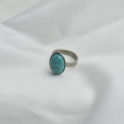 Δαχτυλίδι σε ασημί με μπλε πέτρα